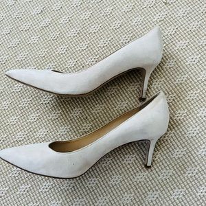 Barneys New York Suede Pointy Toe Pumps